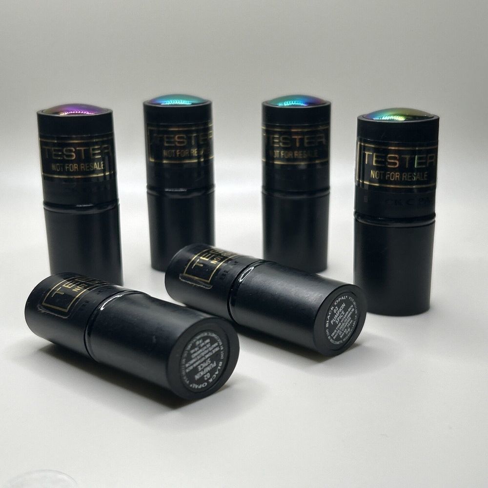 Set of 6 BLACK OPAL Lipsticks Pumpkin Spice TESTERS Vitamin Rich BLK/OPL